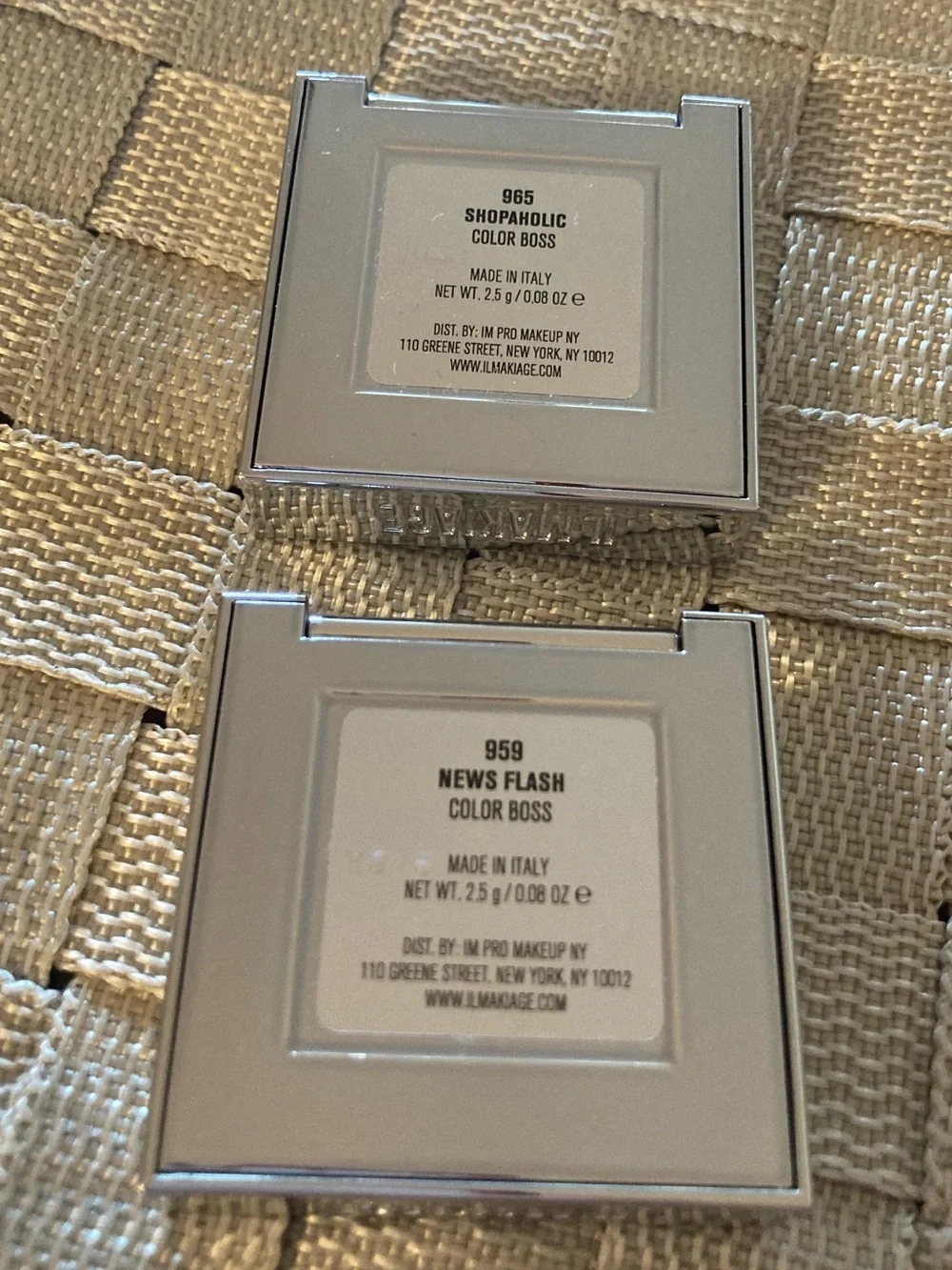 IL MAKIAGE 'Color Boss' Eyeshadow Duo - 2 shades total - NEVER USED/SWATCHED